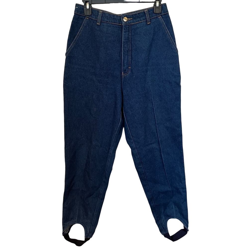 Union Bay Stirrup Jeans Junior Size 11 High Rise Blue W29 L27 VTG 1980s